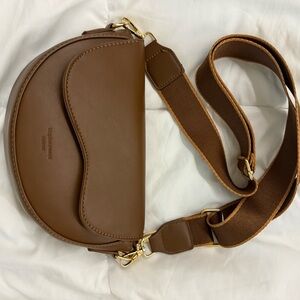 Brown Leather Crossbody Bag